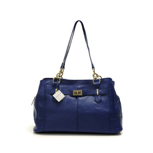 Coach Bleecker Cooper Large Navy Satchels DMQ | Coach Outlet Canada - Click Image to Close